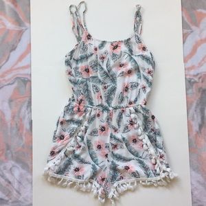 Bethany Mota Island floral romper